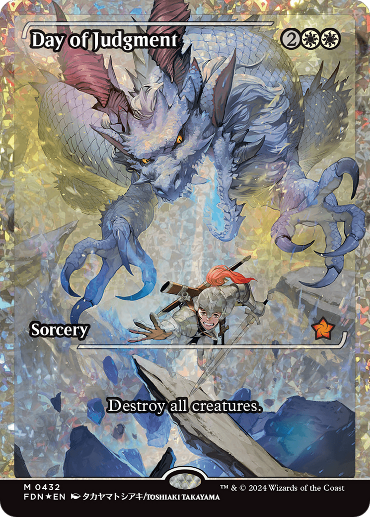 Day of Judgment (Showcase) (Fracture Foil) [Foundations] | Card Merchant Takapuna
