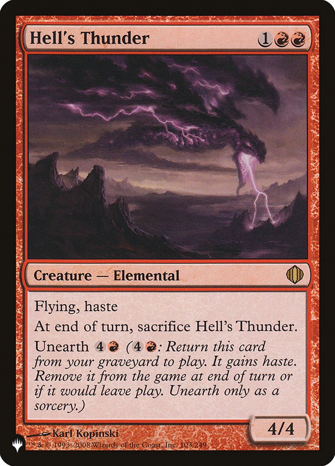 Hell's Thunder [The List] | Card Merchant Takapuna