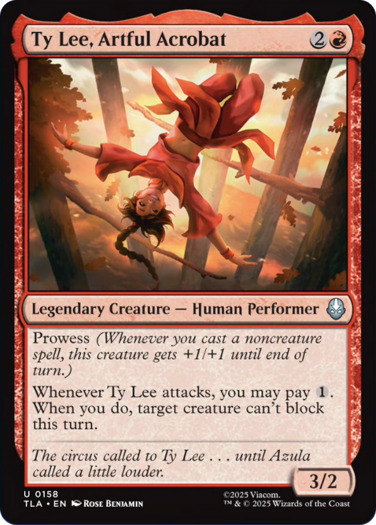 Ty Lee, Artful Acrobat [Avatar: The Last Airbender] | Card Merchant Takapuna