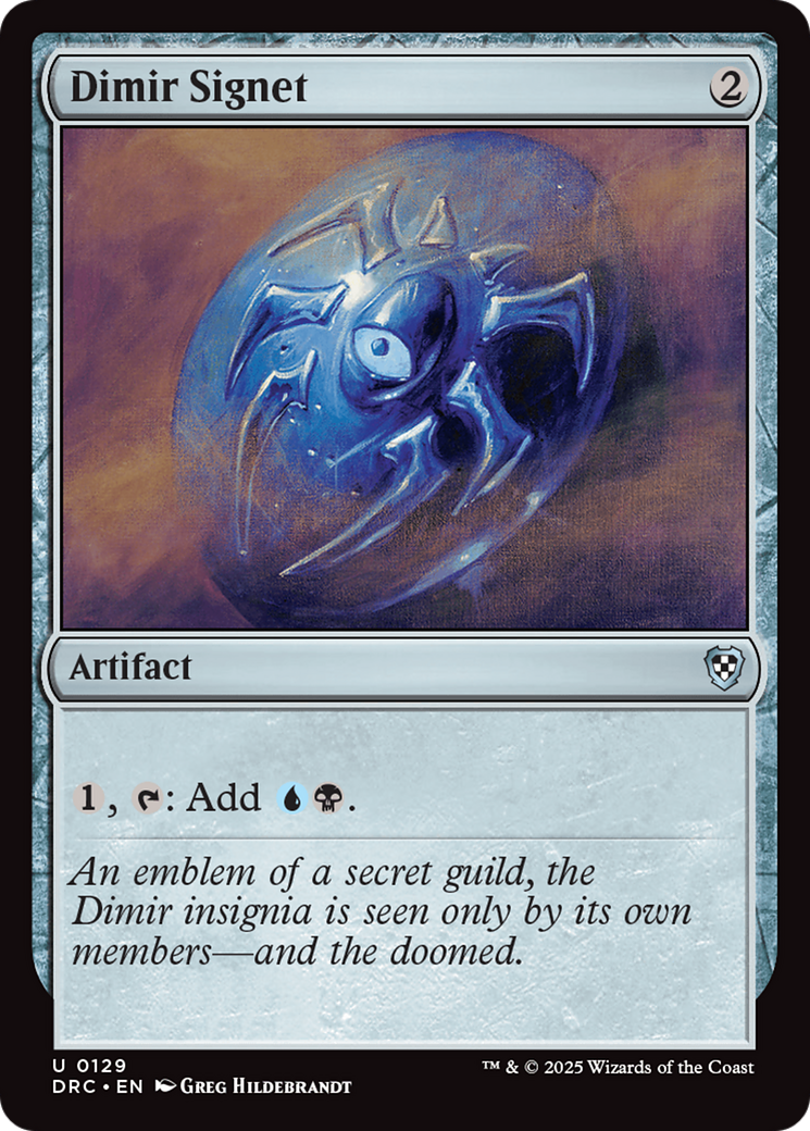 Dimir Signet [Aetherdrift Commander] | Card Merchant Takapuna
