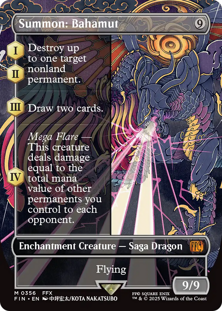 Summon: Bahamut (Borderless) [FINAL FANTASY] | Card Merchant Takapuna
