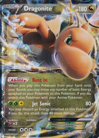 Dragonite EX (74/111) (Jumbo Card) [XY: Furious Fists] | Card Merchant Takapuna