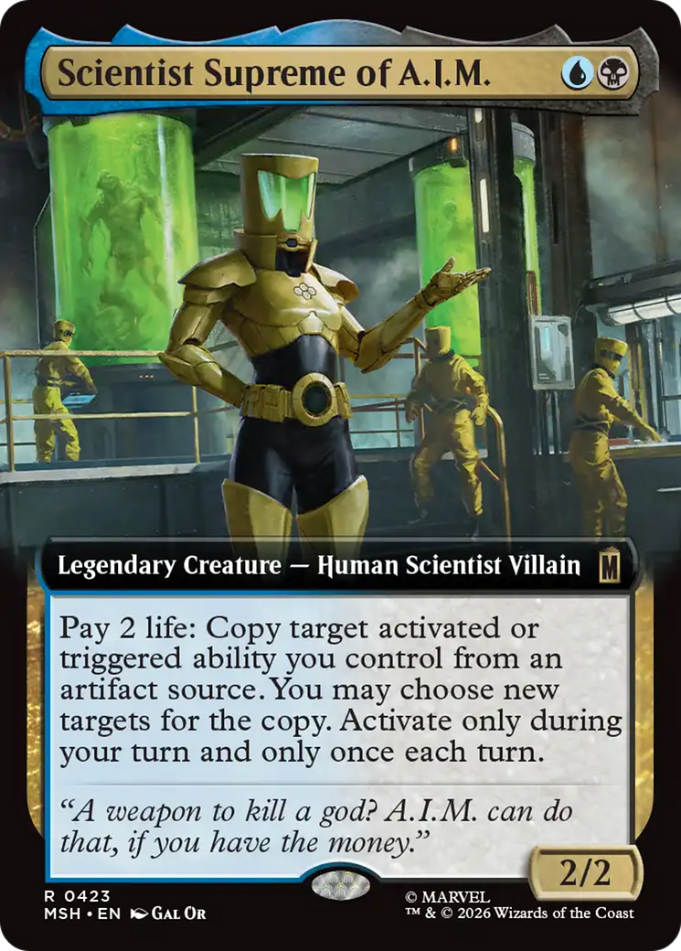 Scientist Supreme of A.I.M. (Extended Art) [Marvel Super Heroes] | Card Merchant Takapuna