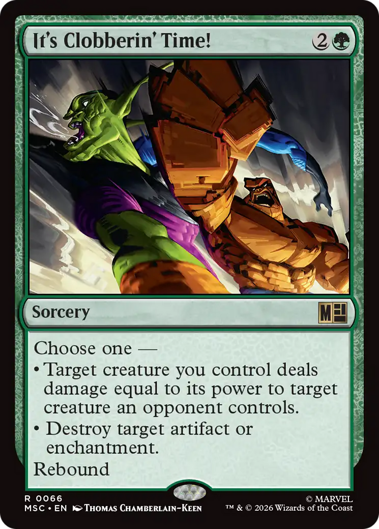 It's Clobberin' Time! (Surge Foil) [Marvel Super Heroes Commander] | Card Merchant Takapuna