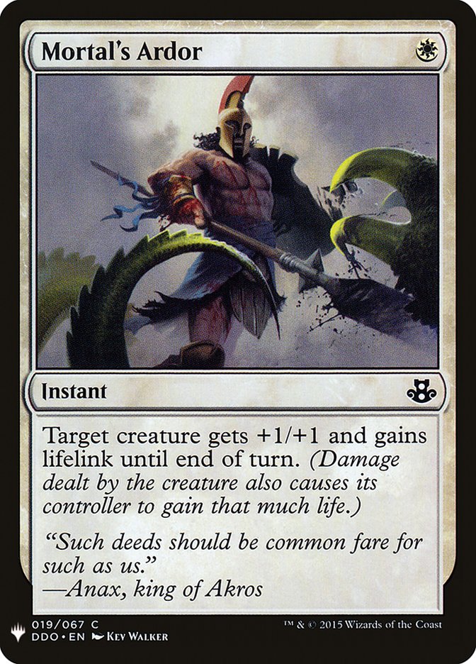 Mortal's Ardor [Mystery Booster] | Card Merchant Takapuna