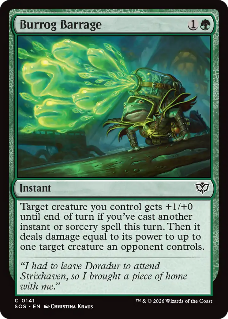 Burrog Barrage [Secrets of Strixhaven] | Card Merchant Takapuna