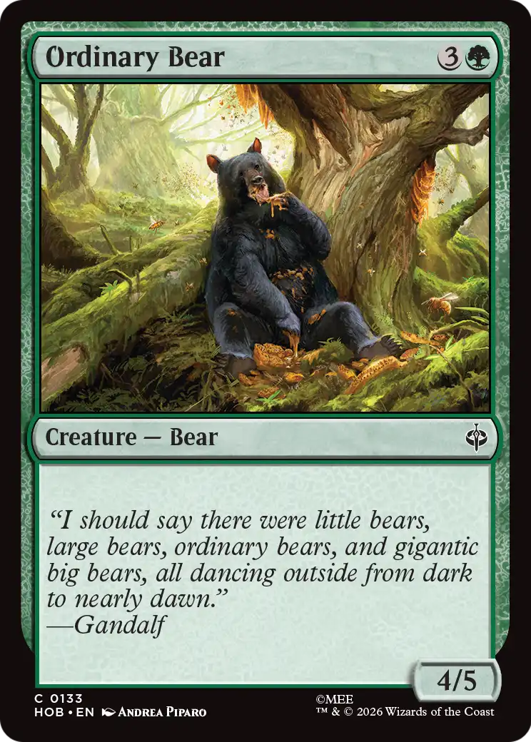 Ordinary Bear [The Hobbit] | Card Merchant Takapuna