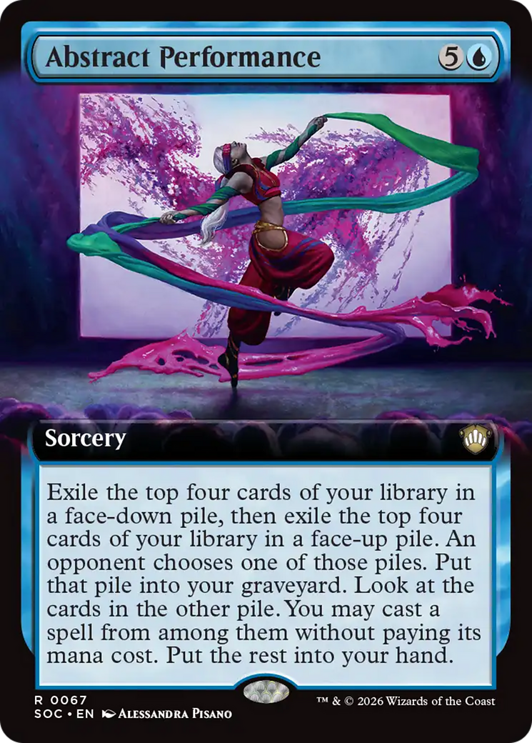Abstract Performance (Extended Art) [Secrets of Strixhaven Commander] | Card Merchant Takapuna