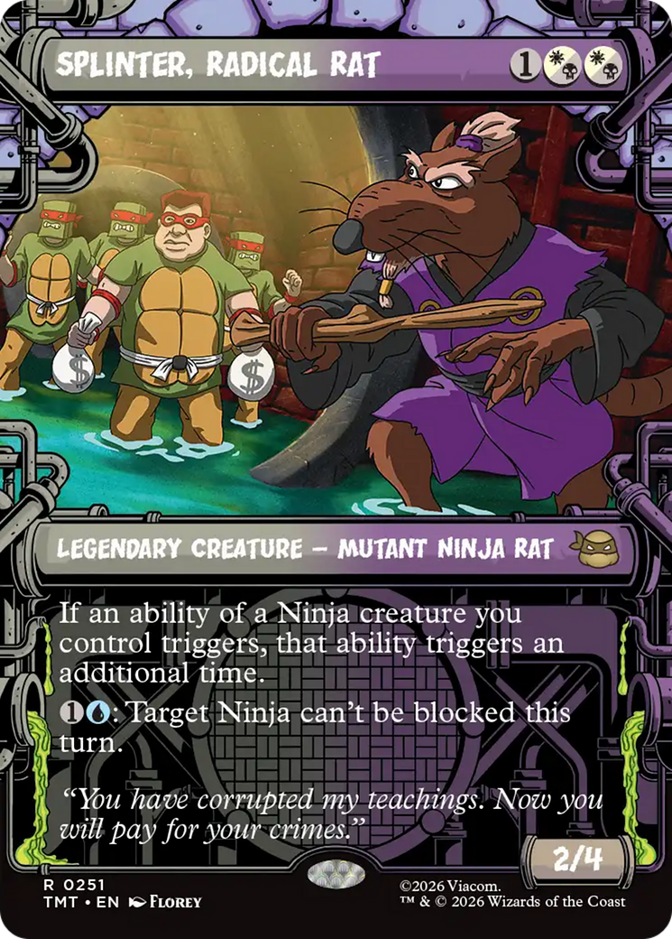 Splinter, Radical Rat (Showcase) [Teenage Mutant Ninja Turtles] | Card Merchant Takapuna