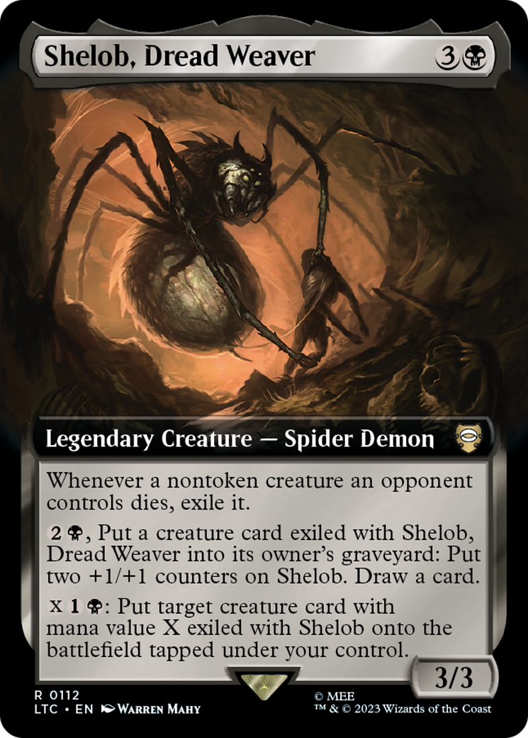 Shelob, Dread Weaver (Extended Art) [The Lord of the Rings: Tales of Middle-Earth Commander] | Card Merchant Takapuna