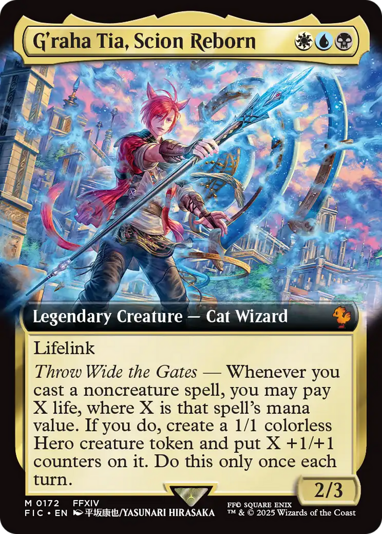 G'raha Tia, Scion Reborn (Extended Art) [FINAL FANTASY Commander] | Card Merchant Takapuna