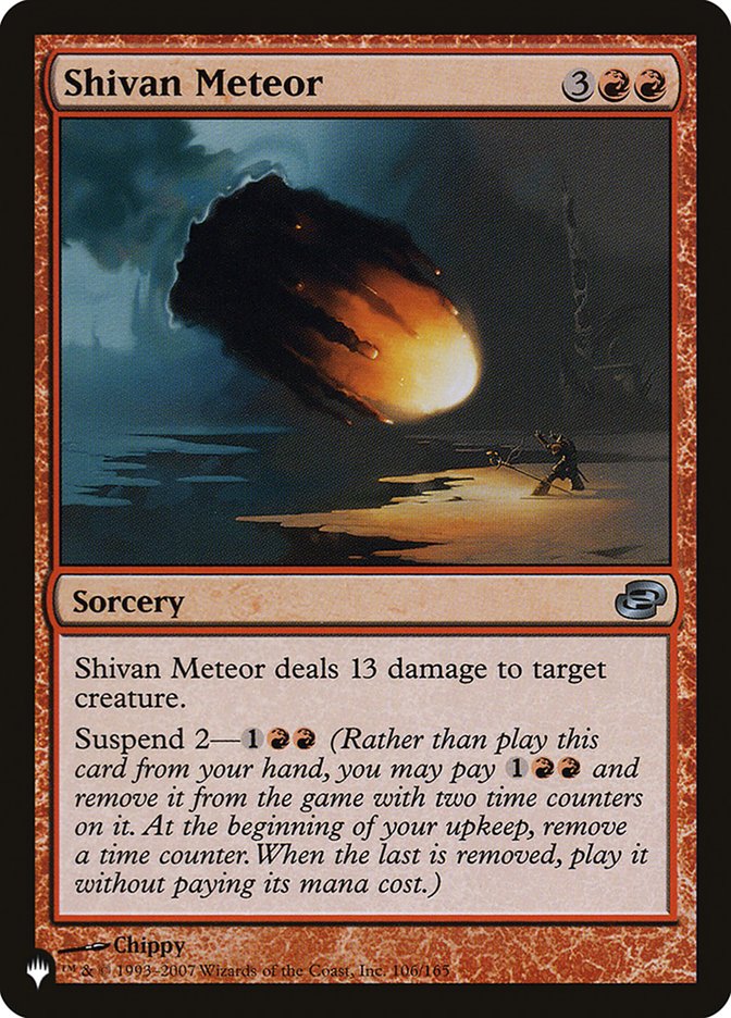 Shivan Meteor [The List] | Card Merchant Takapuna