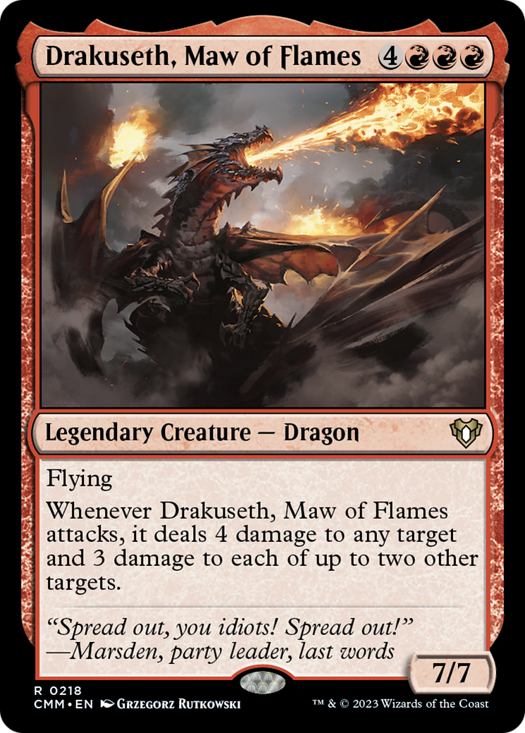 Drakuseth, Maw of Flames [Commander Masters] | Card Merchant Takapuna