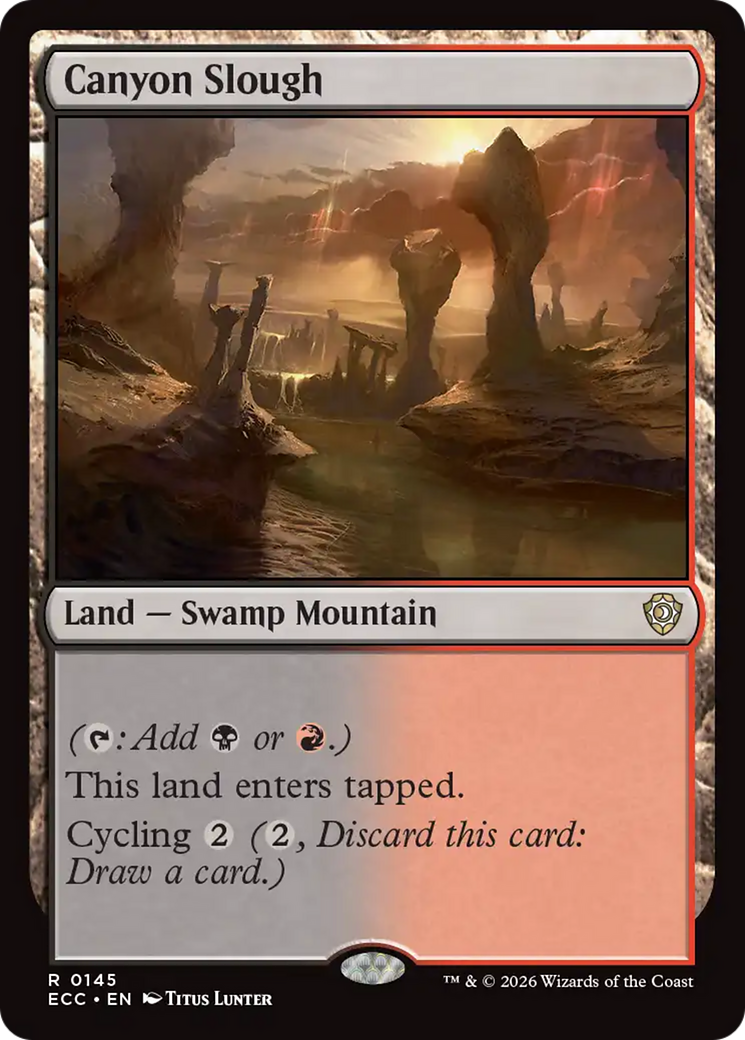 Canyon Slough [Lorwyn Eclipsed Commander] | Card Merchant Takapuna