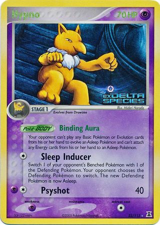 Hypno (23/113) (Stamped) [EX: Delta Species] | Card Merchant Takapuna