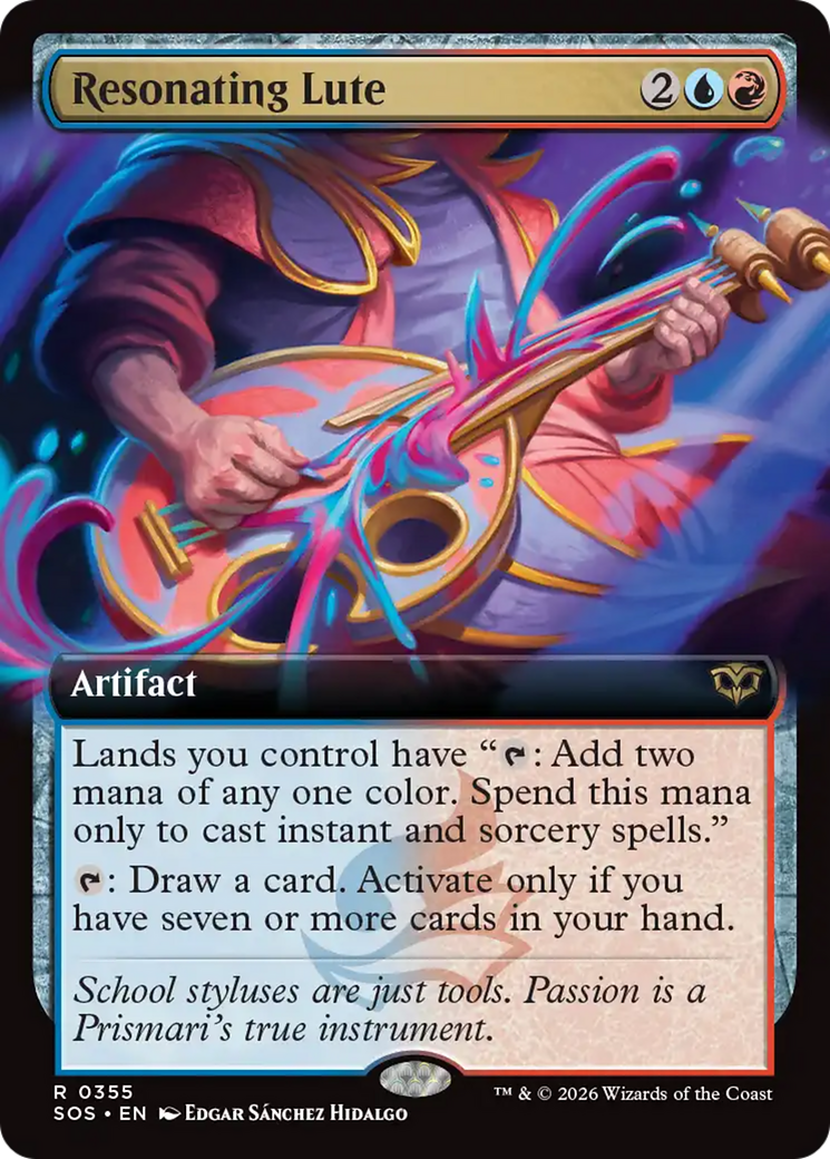Resonating Lute (Extended Art) [Secrets of Strixhaven] | Card Merchant Takapuna