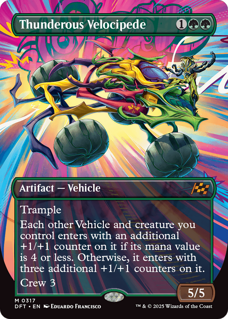 Thunderous Velocipede (Borderless) [Aetherdrift] | Card Merchant Takapuna