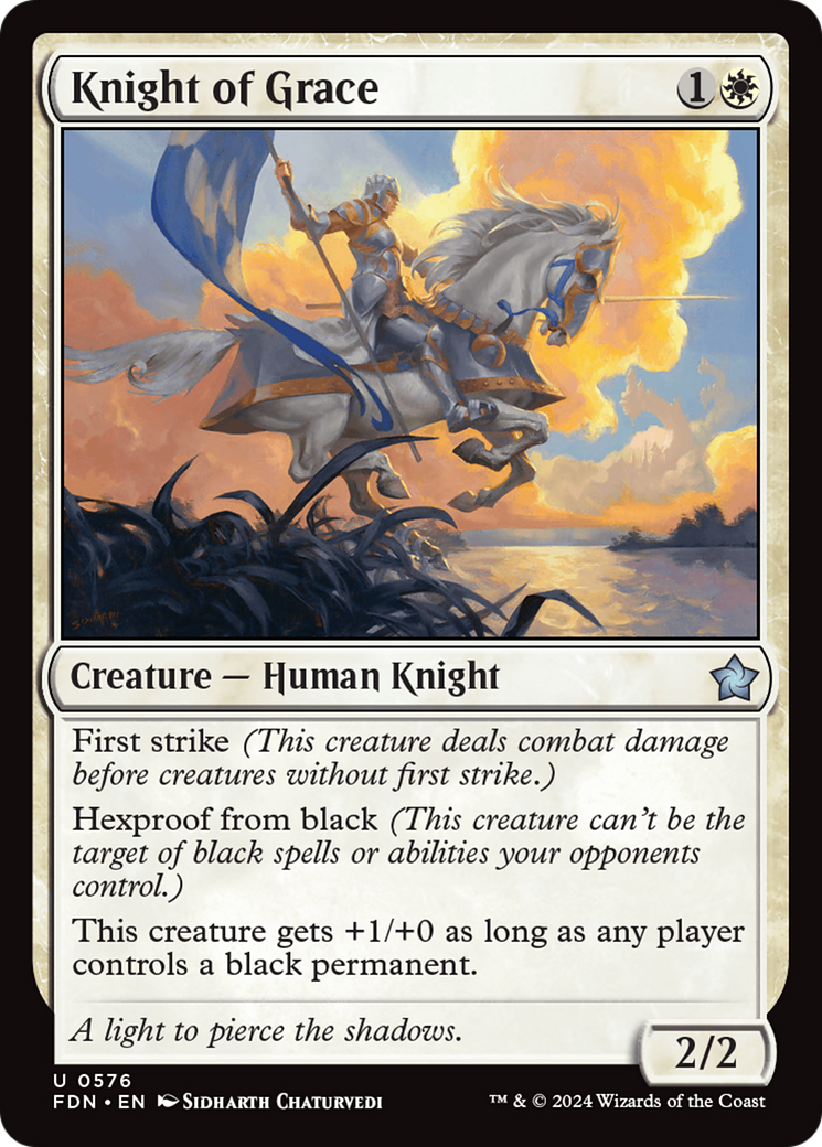 Knight of Grace [Foundations] | Card Merchant Takapuna