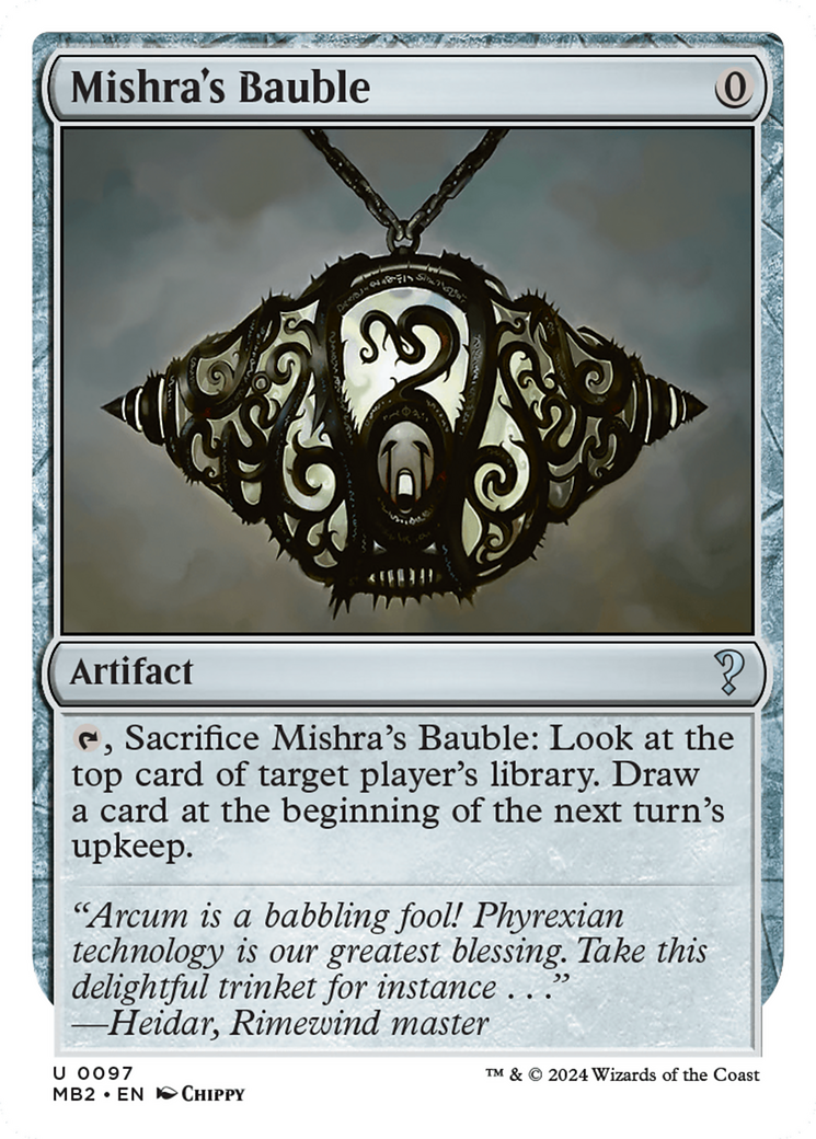 Mishra's Bauble (White Border) [Mystery Booster 2] | Card Merchant Takapuna