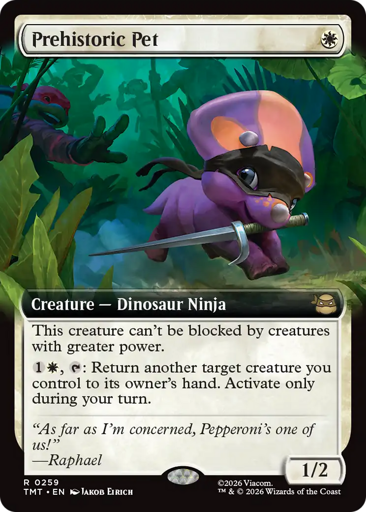 Prehistoric Pet (Extended Art) [Teenage Mutant Ninja Turtles] | Card Merchant Takapuna