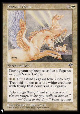 Sacred Mesa [The List] | Card Merchant Takapuna