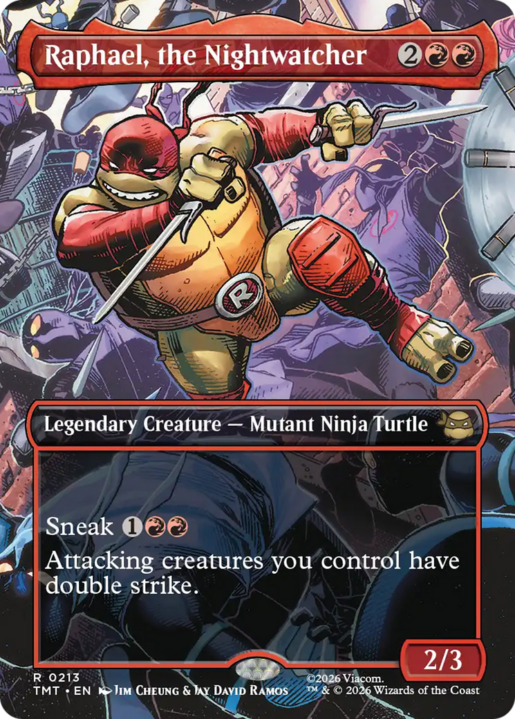 Raphael, the Nightwatcher (Borderless) [Teenage Mutant Ninja Turtles] | Card Merchant Takapuna