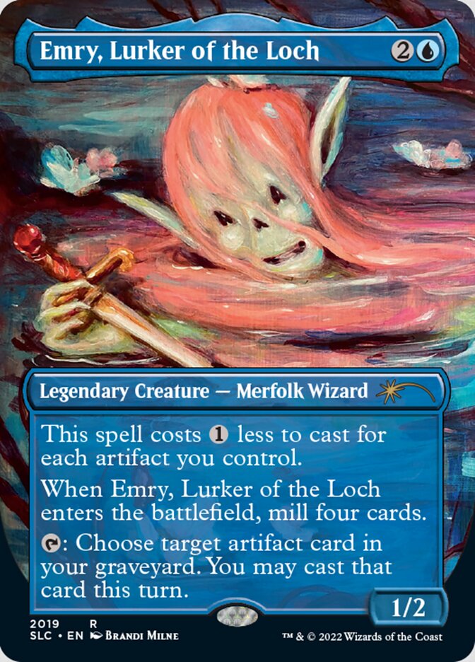 Emry, Lurker of the Loch (Borderless) [Secret Lair Countdown Kit] | Card Merchant Takapuna