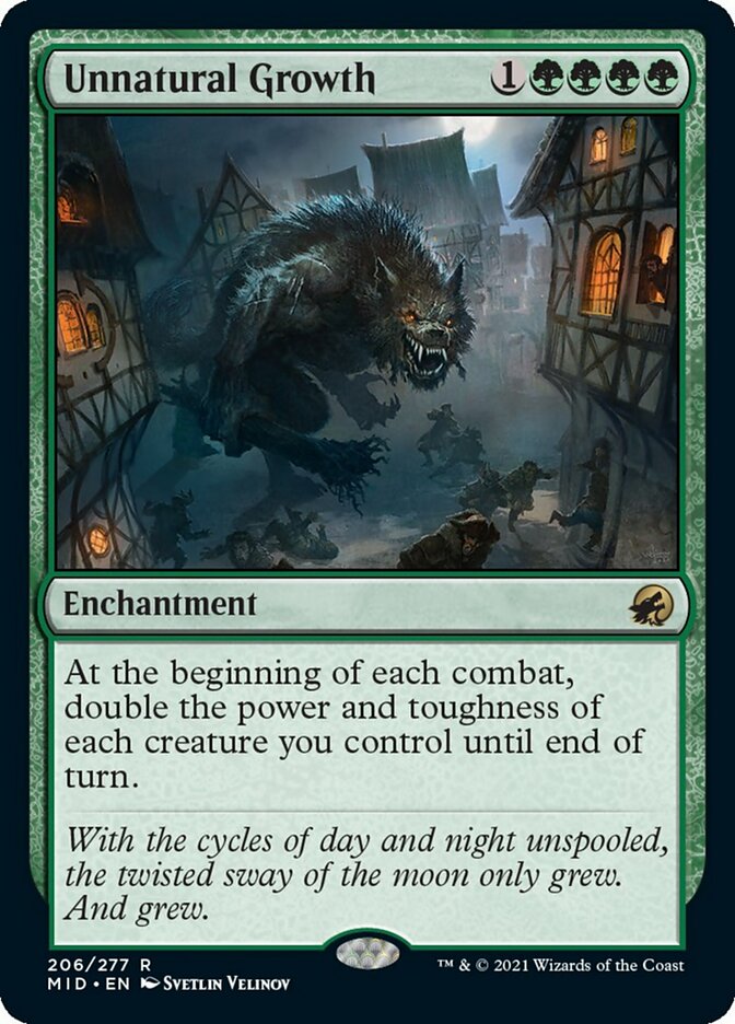 Unnatural Growth [Innistrad: Midnight Hunt] | Card Merchant Takapuna