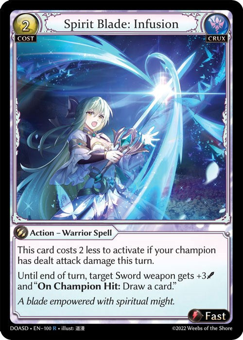Spirit Blade: Infusion (100) [Dawn of Ashes: Starter Decks] | Card Merchant Takapuna