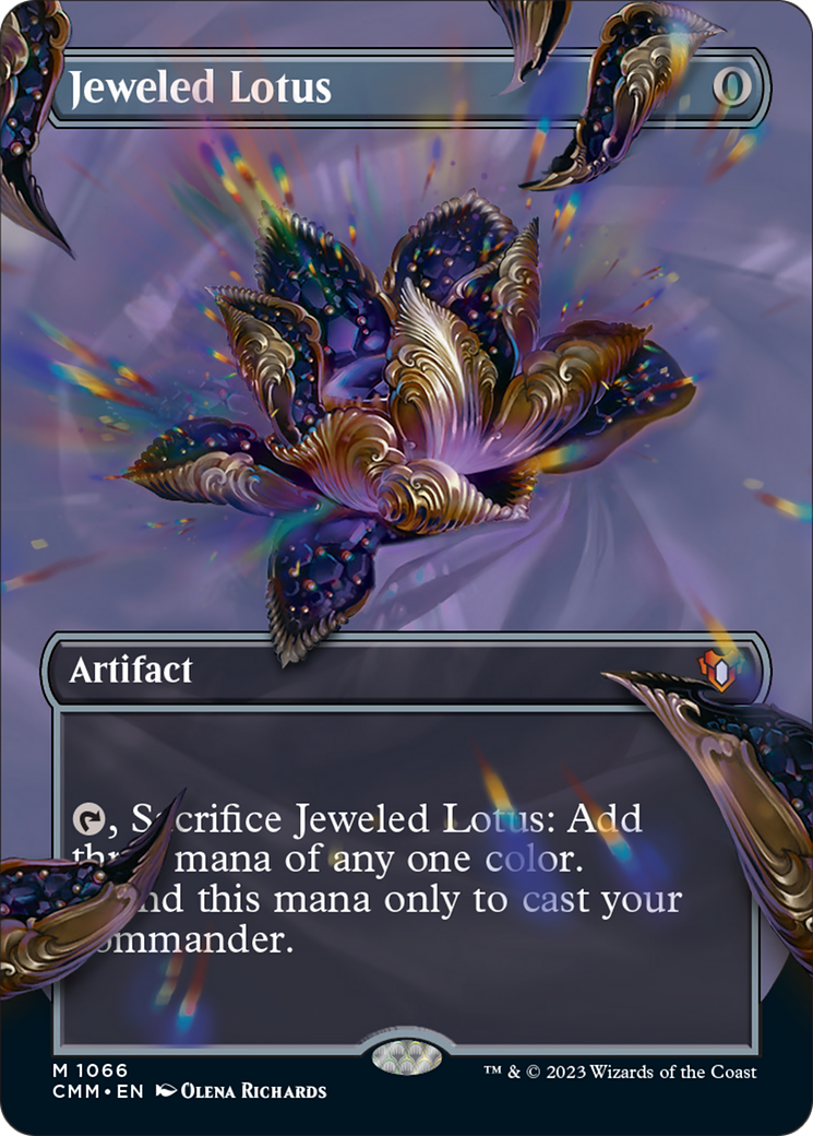 Jeweled Lotus (Borderless Textured Foil Frame Break) [Commander Masters] | Card Merchant Takapuna