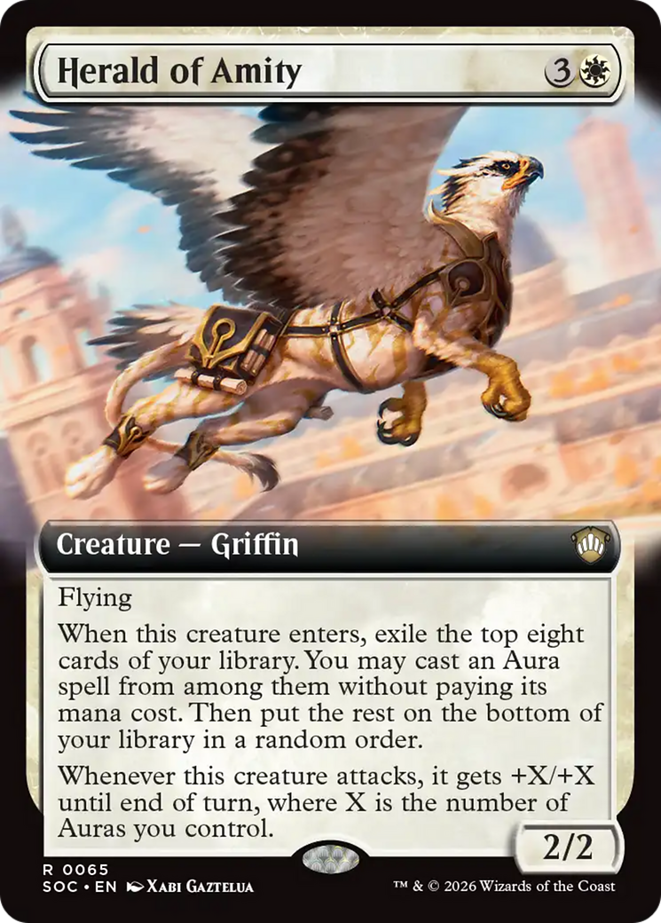 Herald of Amity (Extended Art) [Secrets of Strixhaven Commander] | Card Merchant Takapuna