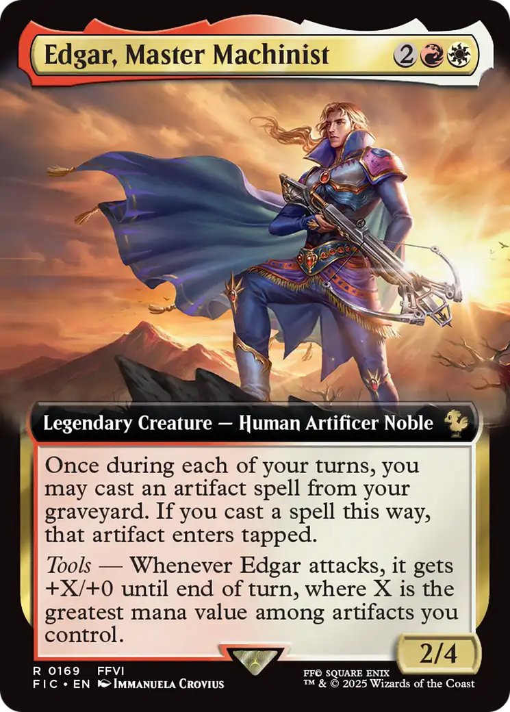 Edgar, Master Machinist (Extended Art) [FINAL FANTASY Commander] | Card Merchant Takapuna