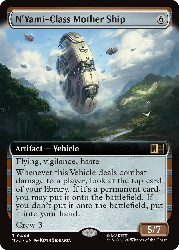 N'Yami-Class Mother Ship (Extended Art) [Marvel Super Heroes Commander] | Card Merchant Takapuna