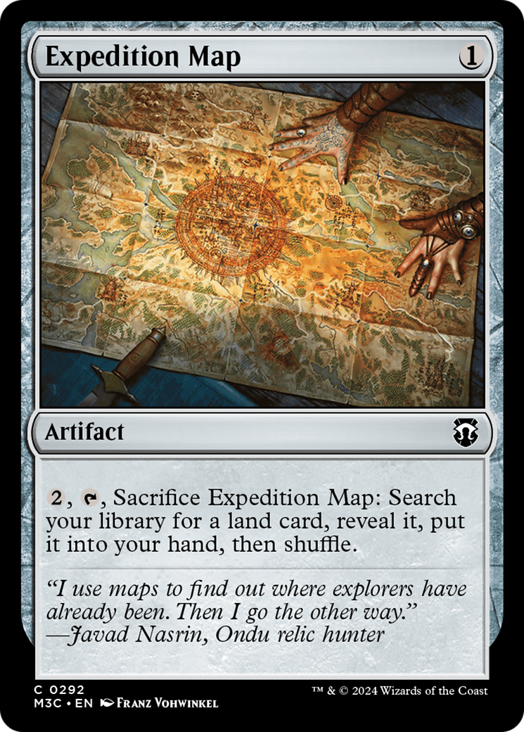 Expedition Map (Ripple Foil) [Modern Horizons 3 Commander] | Card Merchant Takapuna