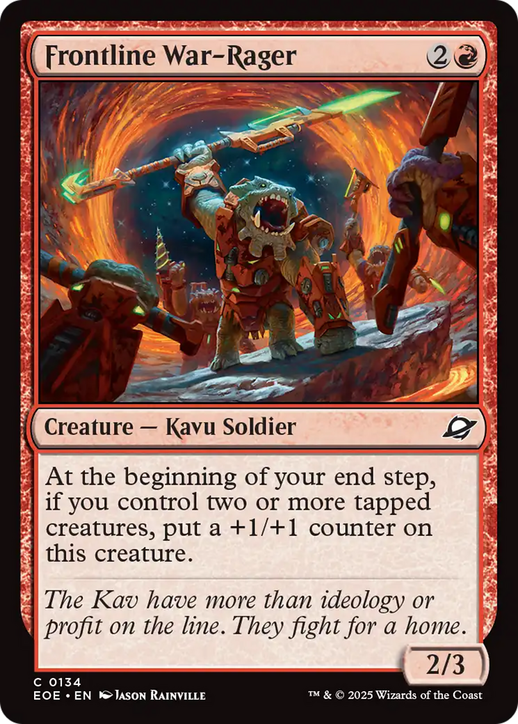 Frontline War-Rager [Edge of Eternities] | Card Merchant Takapuna
