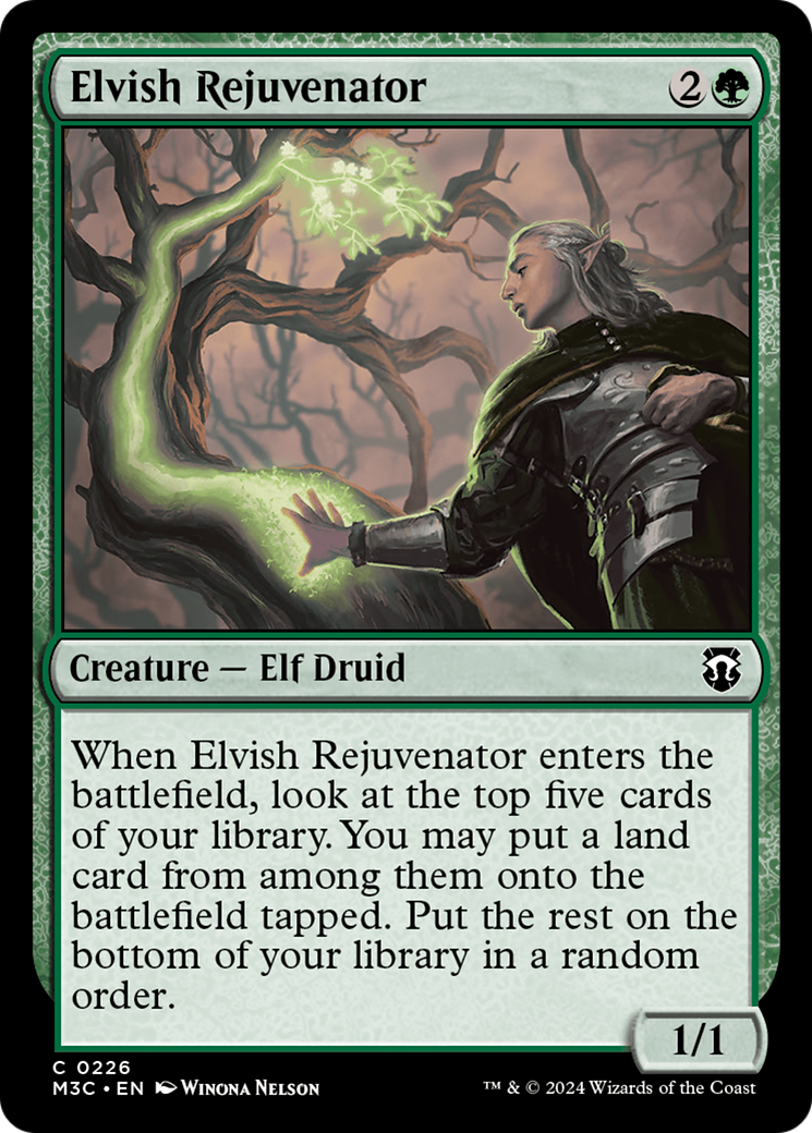 Elvish Rejuvenator (Ripple Foil) [Modern Horizons 3 Commander] | Card Merchant Takapuna