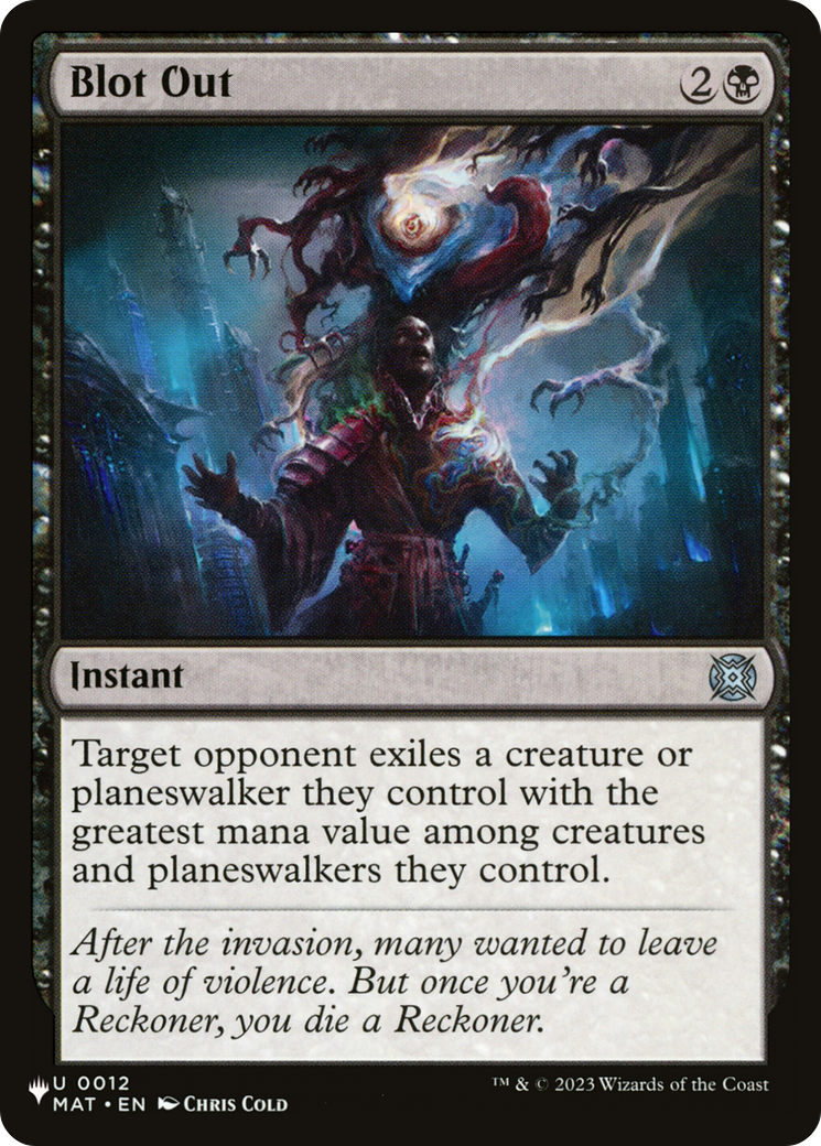 Blot Out [The List] | Card Merchant Takapuna