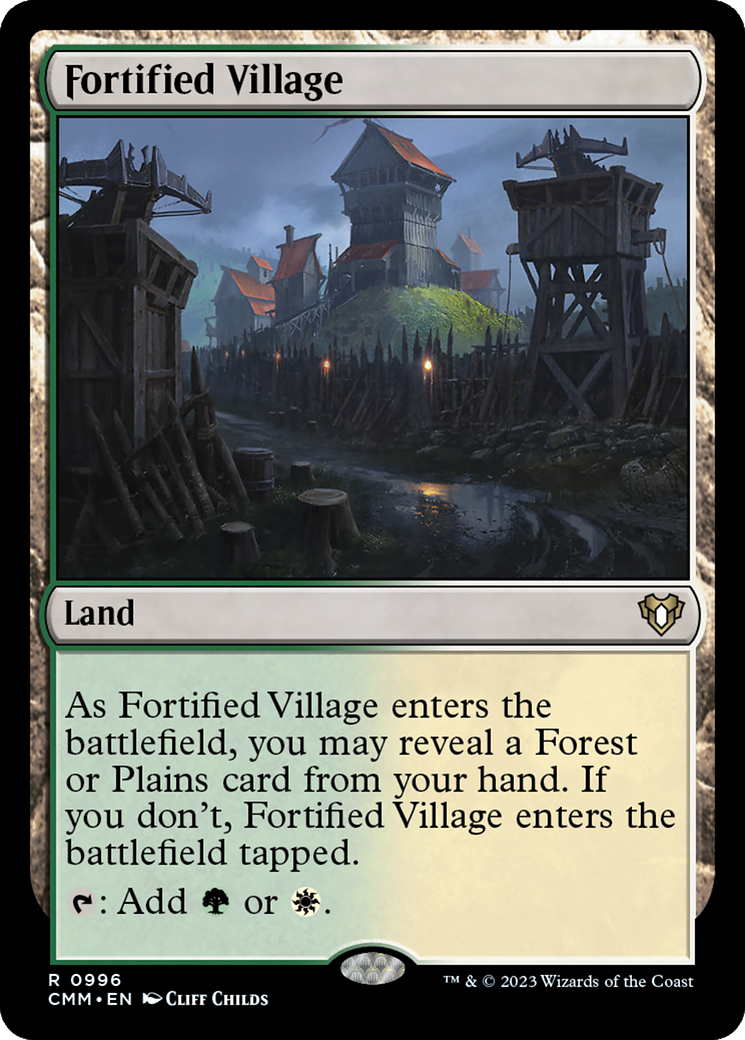 Fortified Village [Commander Masters] | Card Merchant Takapuna