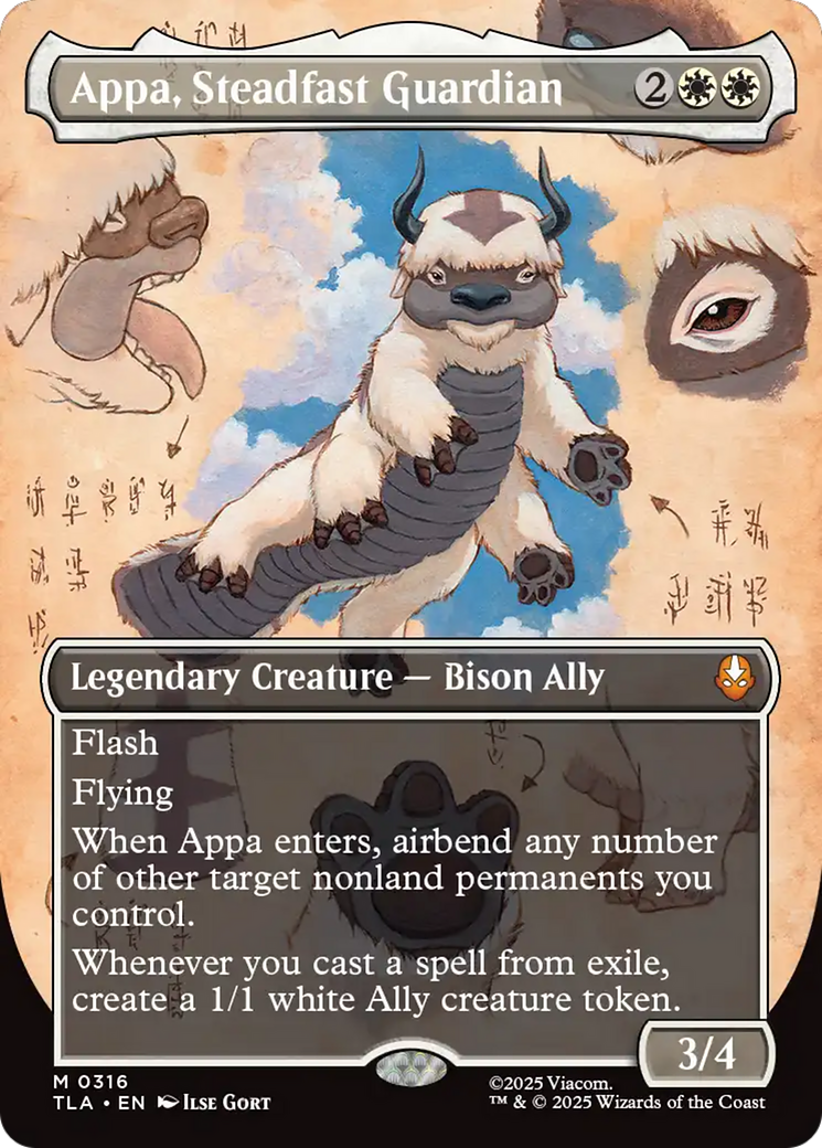 Appa, Steadfast Guardian (Borderless) [Avatar: The Last Airbender] | Card Merchant Takapuna