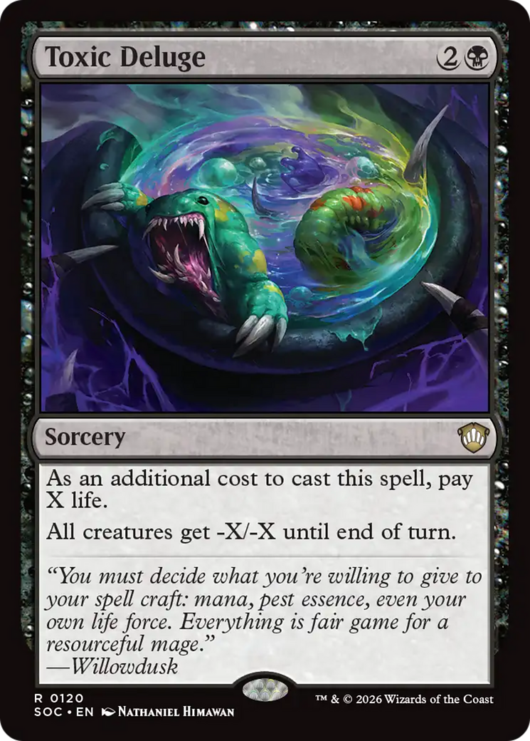 Toxic Deluge [Secrets of Strixhaven Commander] | Card Merchant Takapuna