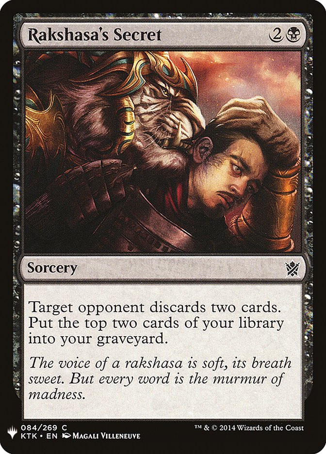 Rakshasa's Secret [Mystery Booster] | Card Merchant Takapuna