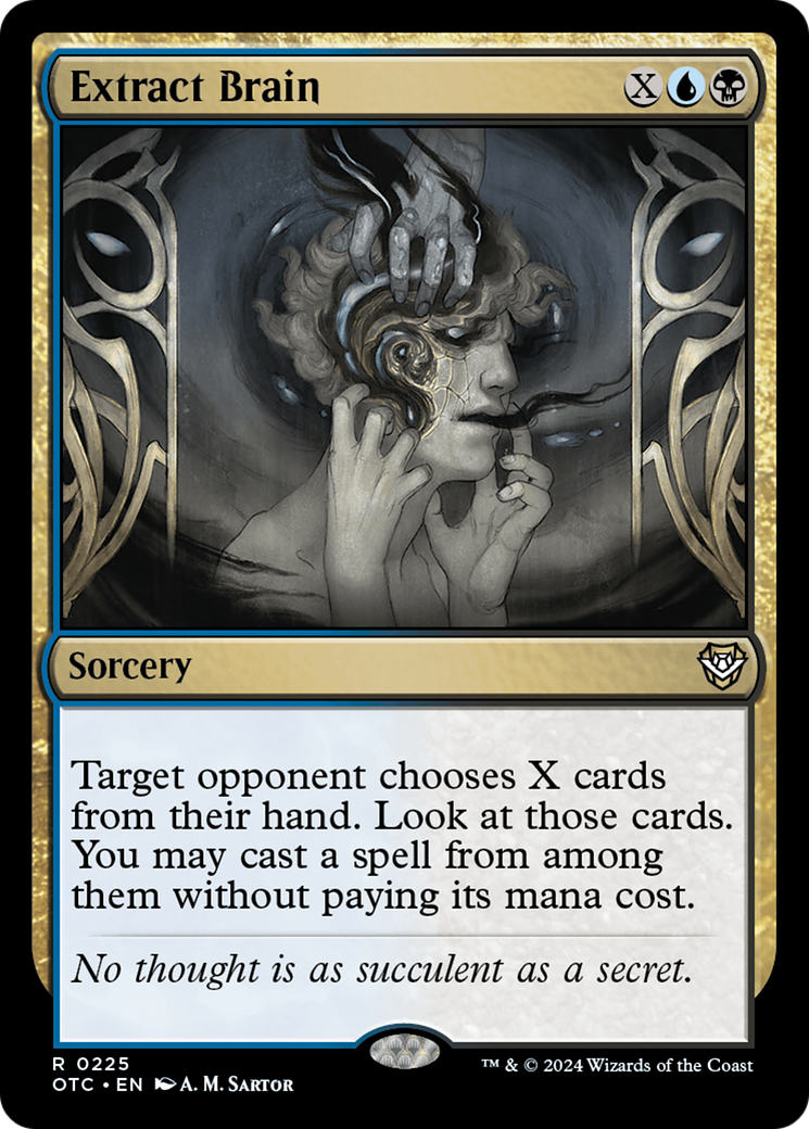 Extract Brain [Outlaws of Thunder Junction Commander] | Card Merchant Takapuna