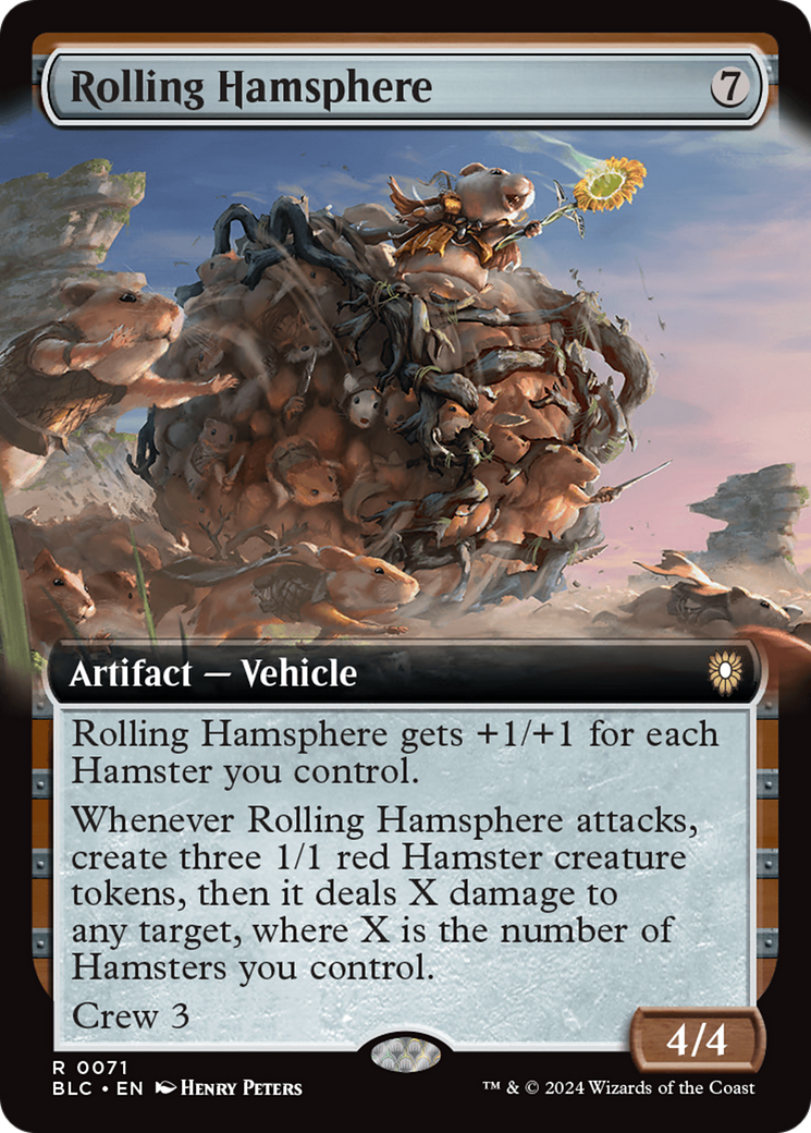 Rolling Hamsphere (Extended Art) [Bloomburrow Commander] | Card Merchant Takapuna