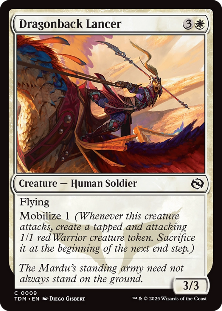 Dragonback Lancer [Tarkir: Dragonstorm] | Card Merchant Takapuna