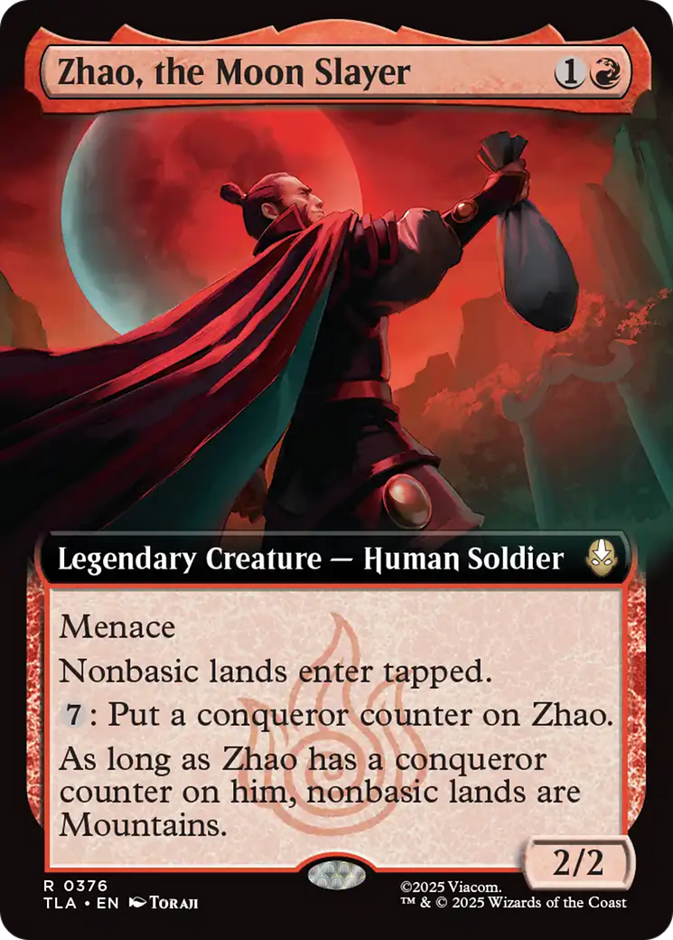 Zhao, the Moon Slayer (Extended Art) [Avatar: The Last Airbender] | Card Merchant Takapuna
