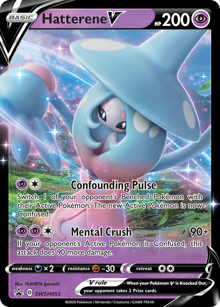 Hatterene V (SWSH055) (Jumbo Card) [Sword & Shield: Black Star Promos] | Card Merchant Takapuna