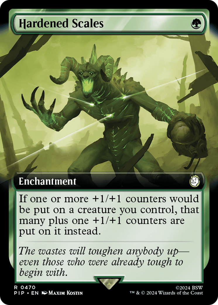 Hardened Scales (Extended Art) [Fallout] | Card Merchant Takapuna