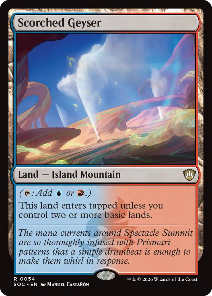 Scorched Geyser [Secrets of Strixhaven Commander] | Card Merchant Takapuna