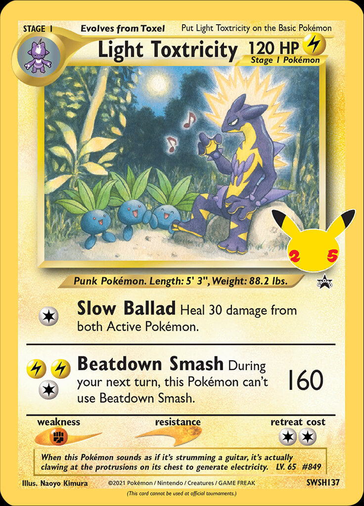 Light Toxtricity (SWSH137) (Celebrations) [Sword & Shield: Black Star Promos] | Card Merchant Takapuna
