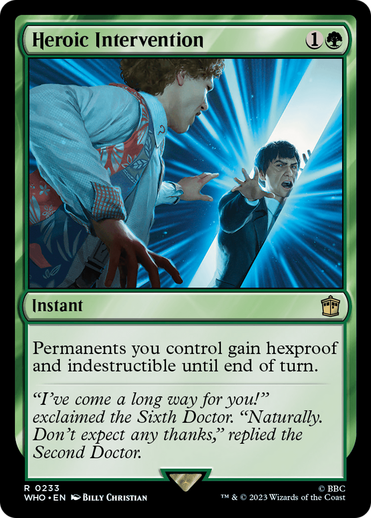 Heroic Intervention [Doctor Who] | Card Merchant Takapuna
